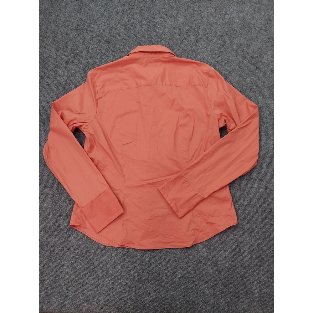 Brooks Brothers Shirt Womens Large Orange Button up Career Long Sleeve Stretch - Picture 2 of 10